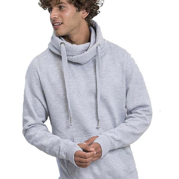 Unisex Cross Neck Hooded Sweatshirt Thumbnail