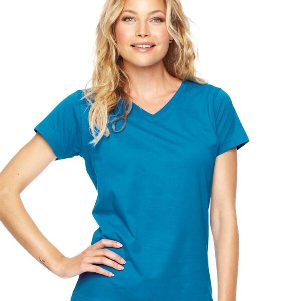 Women&#39;s Fine Jersey V-Neck Tee Thumbnail