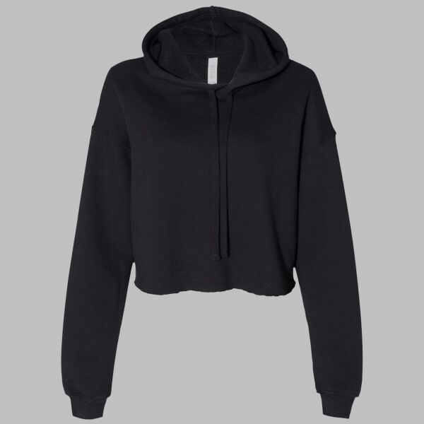 Women's Crop Fleece Hoodie Sweatshirt Thumbnail