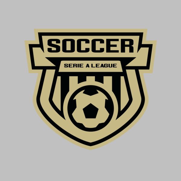 Serie a league soccer logo template Thumbnail