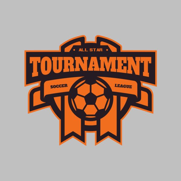 Tournament Soccer league logo template Thumbnail