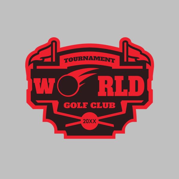 World Tournament Golf club logo template Thumbnail