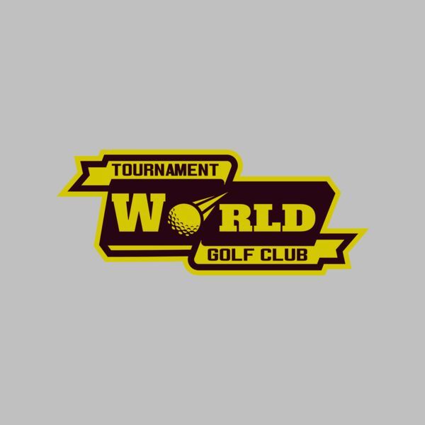 World Tournament Golf club logo template Thumbnail