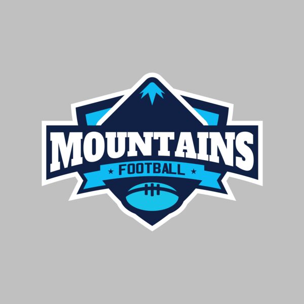 Mountains Football logo template Thumbnail