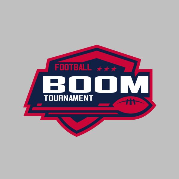 Boom Tournament Football logo template Thumbnail