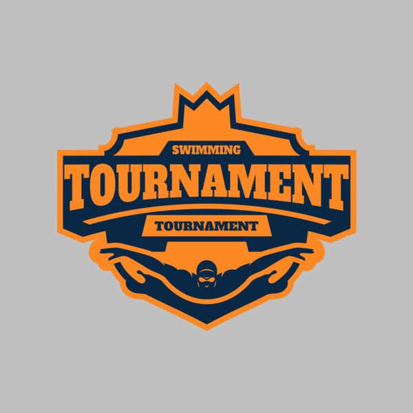 Swimming Tournament logo template Thumbnail