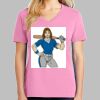 Ladies Core Cotton V Neck Tee Thumbnail