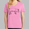 Ladies Core Cotton V Neck Tee Thumbnail