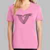 Ladies Core Cotton V Neck Tee Thumbnail