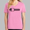 Ladies Core Cotton V Neck Tee Thumbnail