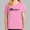 Ladies Core Cotton V Neck Tee Thumbnail