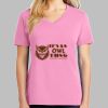 Ladies Core Cotton V Neck Tee Thumbnail