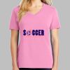 Ladies Core Cotton V Neck Tee Thumbnail