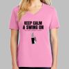 Ladies Core Cotton V Neck Tee Thumbnail