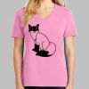 Ladies Core Cotton V Neck Tee Thumbnail