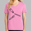 Ladies Core Cotton V Neck Tee Thumbnail