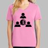 Ladies Core Cotton V Neck Tee Thumbnail