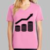 Ladies Core Cotton V Neck Tee Thumbnail