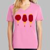 Ladies Core Cotton V Neck Tee Thumbnail
