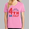 Ladies Core Cotton V Neck Tee Thumbnail