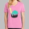 Ladies Core Cotton V Neck Tee Thumbnail