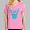 Ladies Core Cotton V Neck Tee Thumbnail