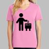 Ladies Core Cotton V Neck Tee Thumbnail