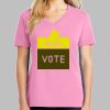 Ladies Core Cotton V Neck Tee Thumbnail