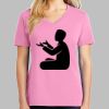 Ladies Core Cotton V Neck Tee Thumbnail