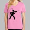Ladies Core Cotton V Neck Tee Thumbnail