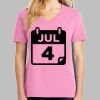 Ladies Core Cotton V Neck Tee Thumbnail